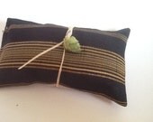 Black and Gold Stripe Hops Pillow - Sleep Aid Aromatherapy Pillow
