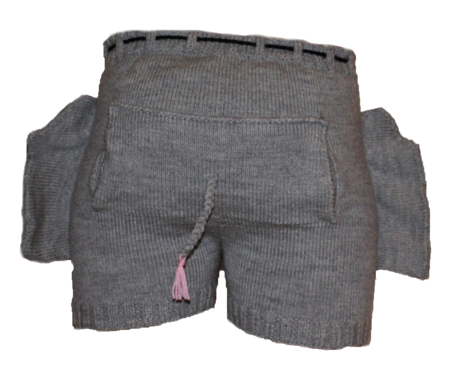 Shorts Trousers Handmade Gray Elephant, Men, Present, Gift Underwear (Made to order)
