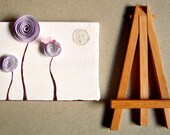 Spring Decor, Home Decor, Office Decor, Desk Decor--Mixed Media, Lavender Paper Rosette Art, Paper Die Cuts, OOAK