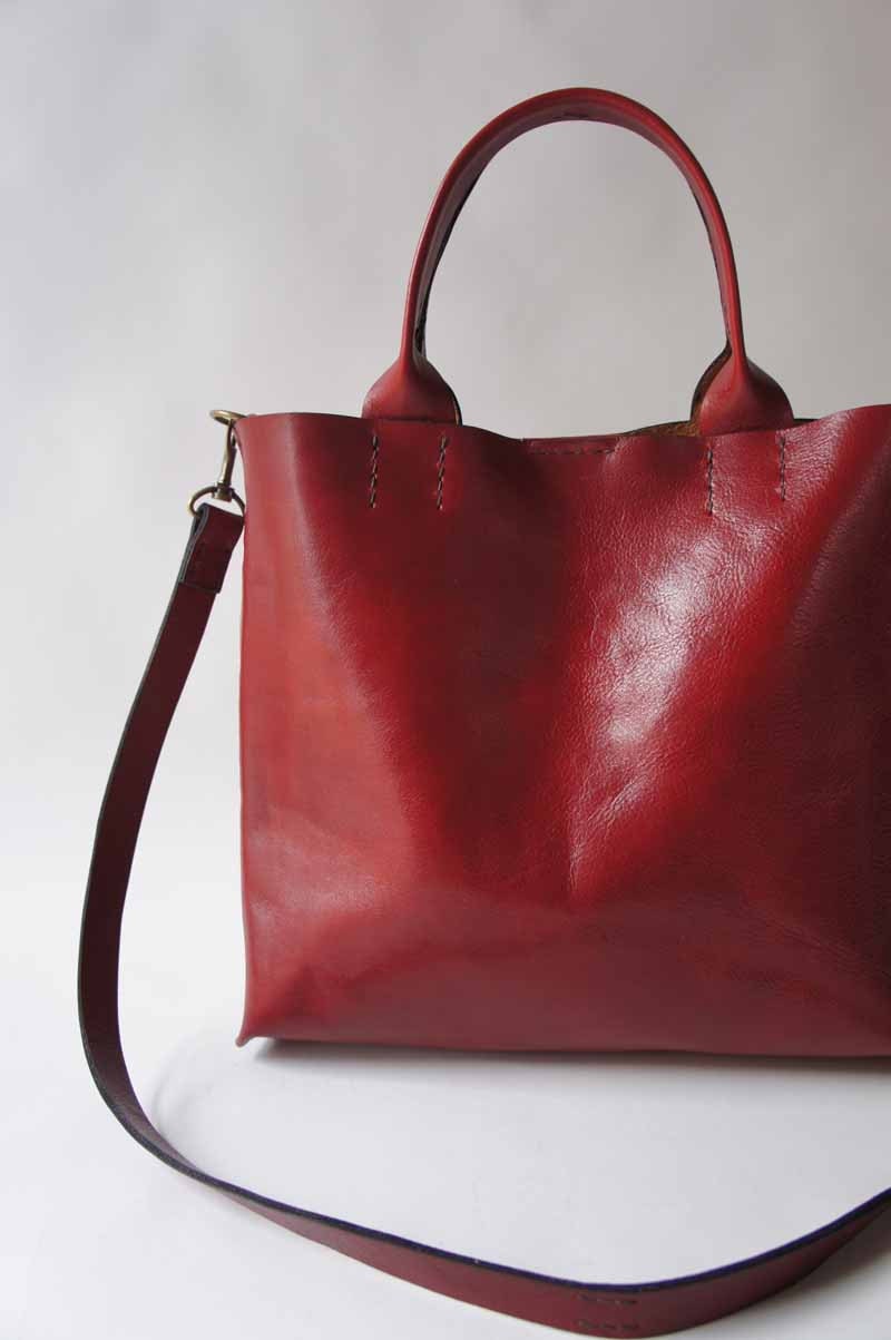 The Stella Bag - Italian Leather - Red