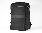 Medium Backpack -- black -- made to order.