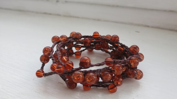 Girl on Fire: Versatile necklace/ bracelet/ headband / belt