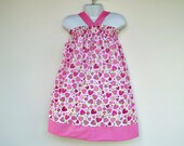 Halter Pillowcase Dress, Girl Seersucker Summer Dress, Baby Girl Dress, Custom Boutique Spring Children Clothing