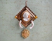 original vintage cameo ornament     by Elizabeth Rosen