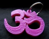 OM Yoga Keychain 3D Printed