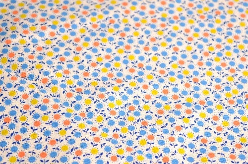 Windham Fabrics Blue Circle Flowers - 1 yard