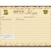 Lace Burlap Recipe Card INSTANT DOWNLOAD Rustic Bridal Shower 4x6 DIY Printable Recipe Card - Jackie Style