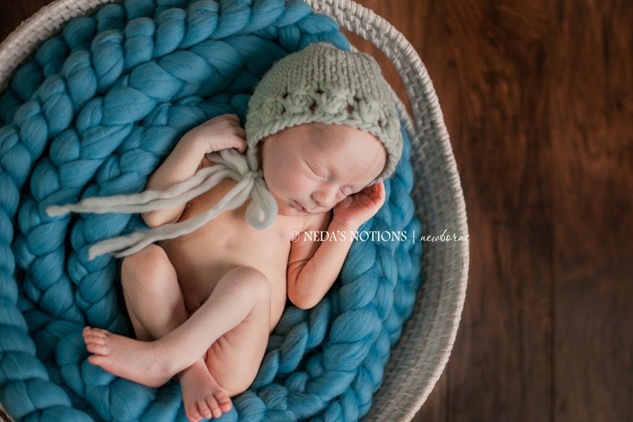 Cameron Bonnet - Newborn Bonnet - Custom Colors - Newborn Photography Prop