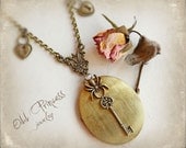 SECRET KEEPER Victorian Art Locket Necklace By Odd PRINCESS, Wearable Art