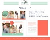 Graduation Marketing Template Set "Book It" for photographers Text Included  INSTANT DOWNLOAD