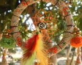 Tribal Dreamcatcher With Vintage Textiles
