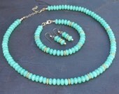 Sea - Czech and Gold Jewelry Set