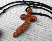 Wooden Cross Necklace - South American Curupay