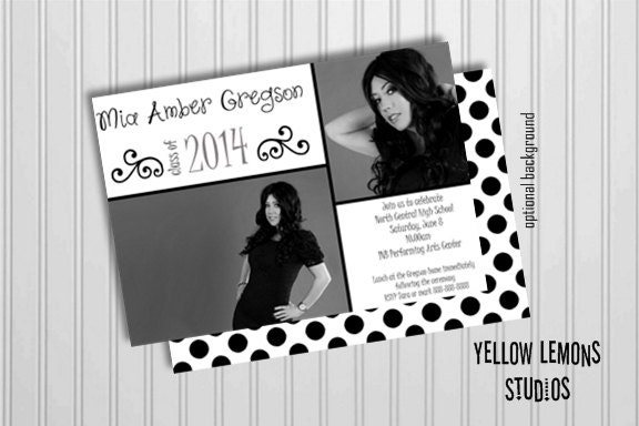 Senior College or High school Graduation announcement (you print and choice of colors) CLASS OF 2013