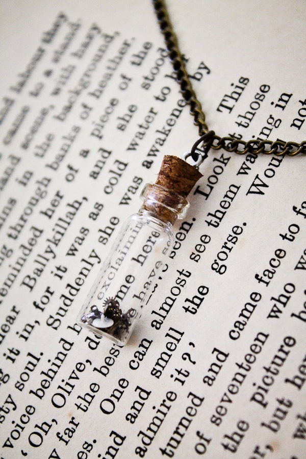 Steampunk Necklace The Vial of Time