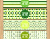 St. Patrick's Day - Water Bottle Labels - Lucky - Printable Il_170x135