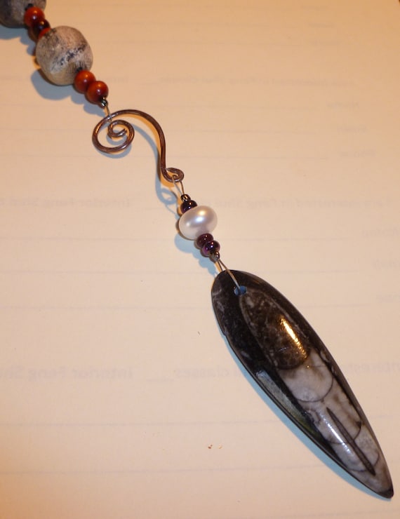 Ancient History Fossil / Mammoth Bone Bead Feng Shui Charm