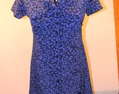 Vintage Nineties Floral Grunge Indie Hipster Shirtdress