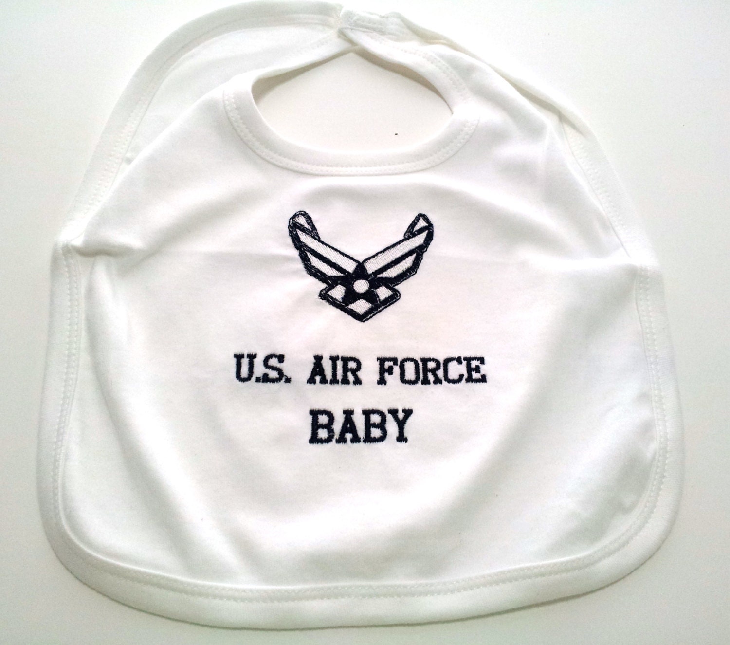 Military Baby Bib Air Force Baby Boy Or Girl Unisex Made to Order