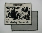 One Big Labowski canvas patch in any color you choose....FREE SHIPPING USA