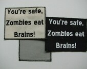 One zombie canvas patch in any color you choose....FREE SHIPPING USA