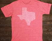 Texas City T-shirt  -   "I've Been Everywhere" - Red Heather Blend