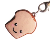 Kawaii Toast Phone Charm Polymer Clay - ON SALE