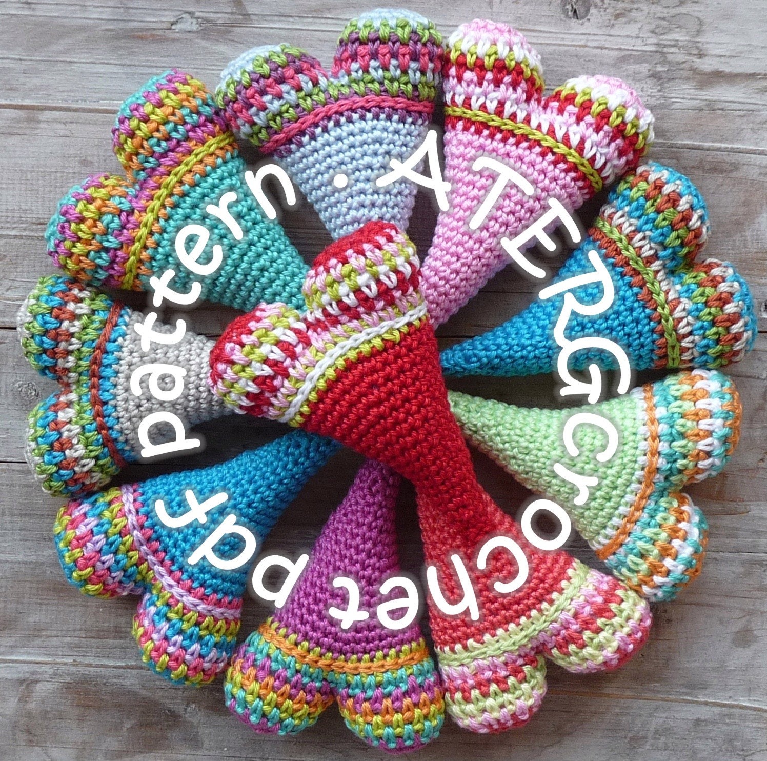 Crochet pattern LOVELY HEART by ATERGcrochet