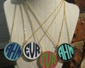 Preppy Monogram Personalized Necklace
