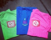 Monogram Chevron Pocket Anchor Crab Women's Tee