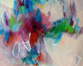 Abstract Painting Colorful Expressionist "Dance Like You Mean It"