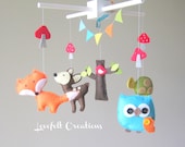 Baby Mobile - Forest Friends Mobile - Woodland Mobile - Forest Animals Mobile - Nursery Mobile