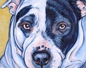 6" x 6" Custom Pet Portrait Painting in Acrylic  on Canvas of One Dog, Cat, or Other Animal