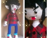 MADE TO ORDER, Inspired by Adventure Time, Marshall Lee Plush :3
