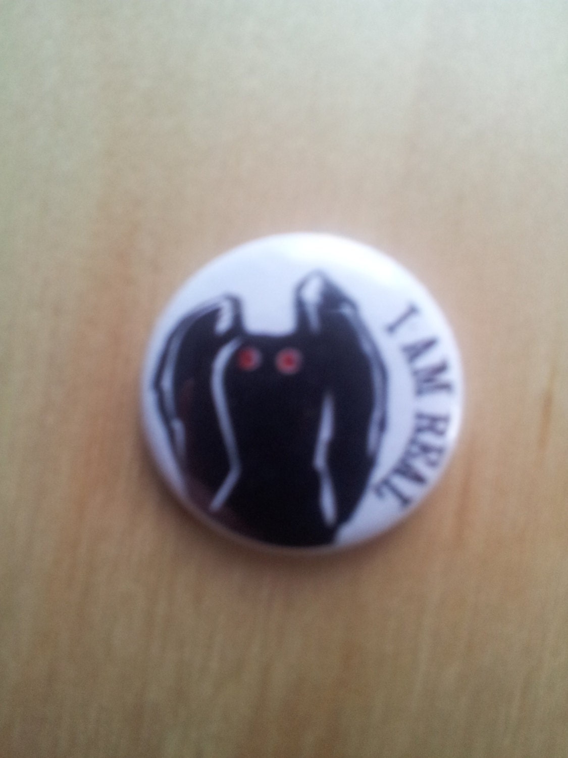 MOTHMAN "I AM REAL" 1" button