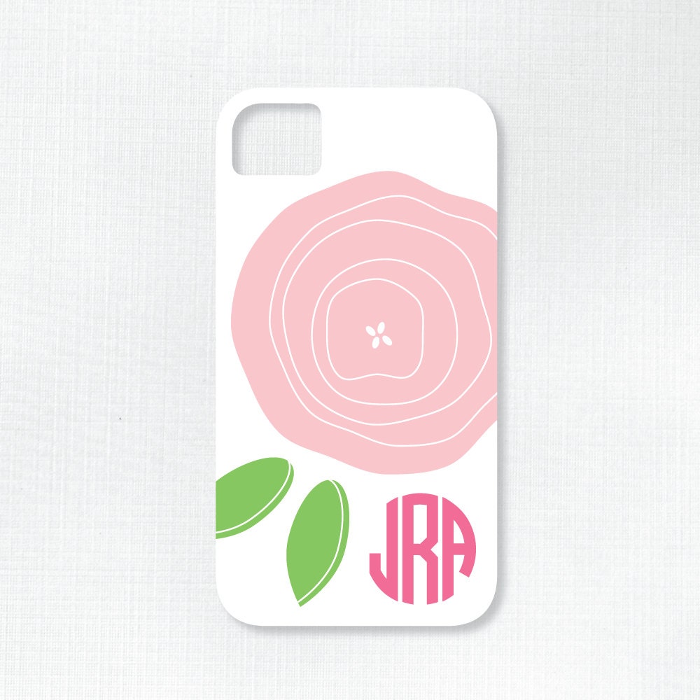 Personalized iPhone 5 or 4 / 4S Case - Fresh Rose Collection - Choice of Color - Monogrammed Il_170x135