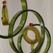 RECYCLING WINE BOTTLES into windchimes, eco friendly and green, wind chimes, mobile, musical and colorful, wind chime 21