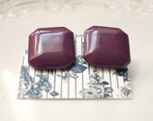 Plum Earrings