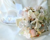 Sea Shell Wedding Bouquet -SeaShell Bouquet - Wedding Accessories-Flower Alternative Bouquet
