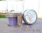1 - 4 oz. Jasmine Scent - Amethyst Soy Mason Jar Candle