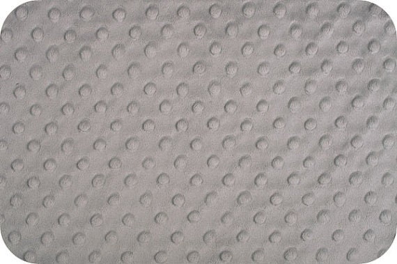 Fat Half or Half Yard, Silver Cuddle Dimple Minky, Minkee, Bubble Dot Minky, Shannon Fabrics