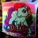 CANDY DANCER Rainbow Dash My Little Pony mlp UV responsive platform exotic dancer stripper burlesque heels 5 6 7 8 9 10 11