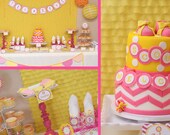 You Are My Sunshine Birthday Party - PRINTABLE Personalized Package - Chevron Il_170x135