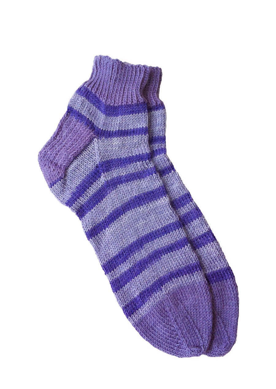 Hand Knit Wool Short Sox, Slipper Socks, Mens Socks, Womens Sox, Teen Sox