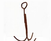 20% OFF VINTAGE SALE Large Primitive Rusty Grappling Hook