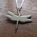 Silver Dragonfly Pendant Necklace