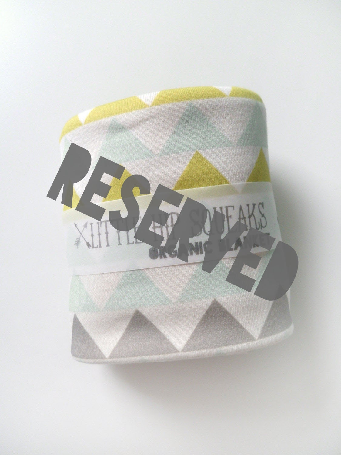 RESERVED for Courtney and Peter Nettleton's Baby Shower -- seafoam, chartreuse and gray triangles