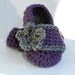 Stormy weather baby slippers, booties, shoes, socks with a button strap
