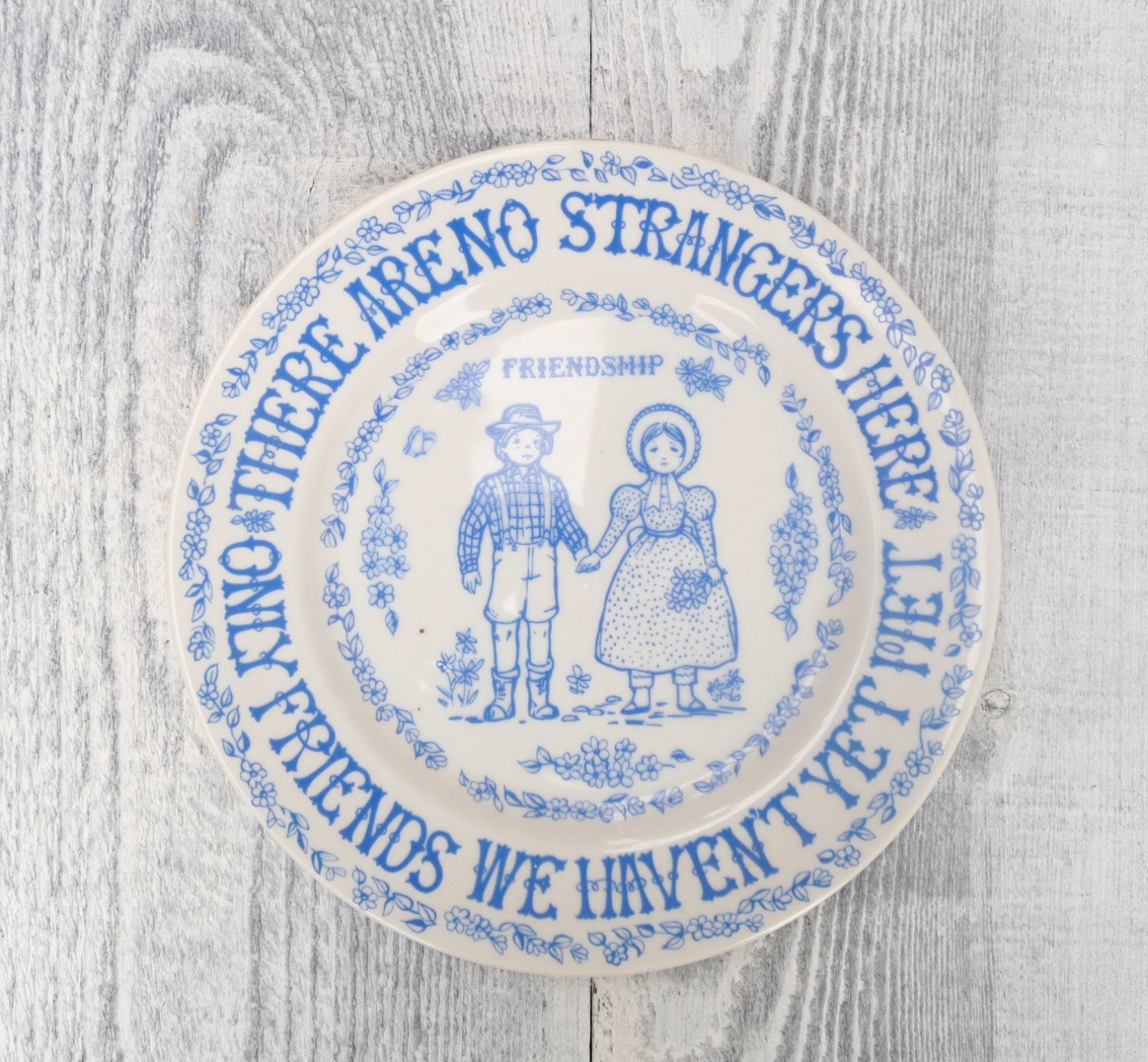 Vintage Friendship Lego 1974 Decorative Porcelain Plate