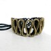 Bracelet Zipper design - black, Infinity Styles, vintage zipper - eco friendly, zipper art,recycled jewelry
